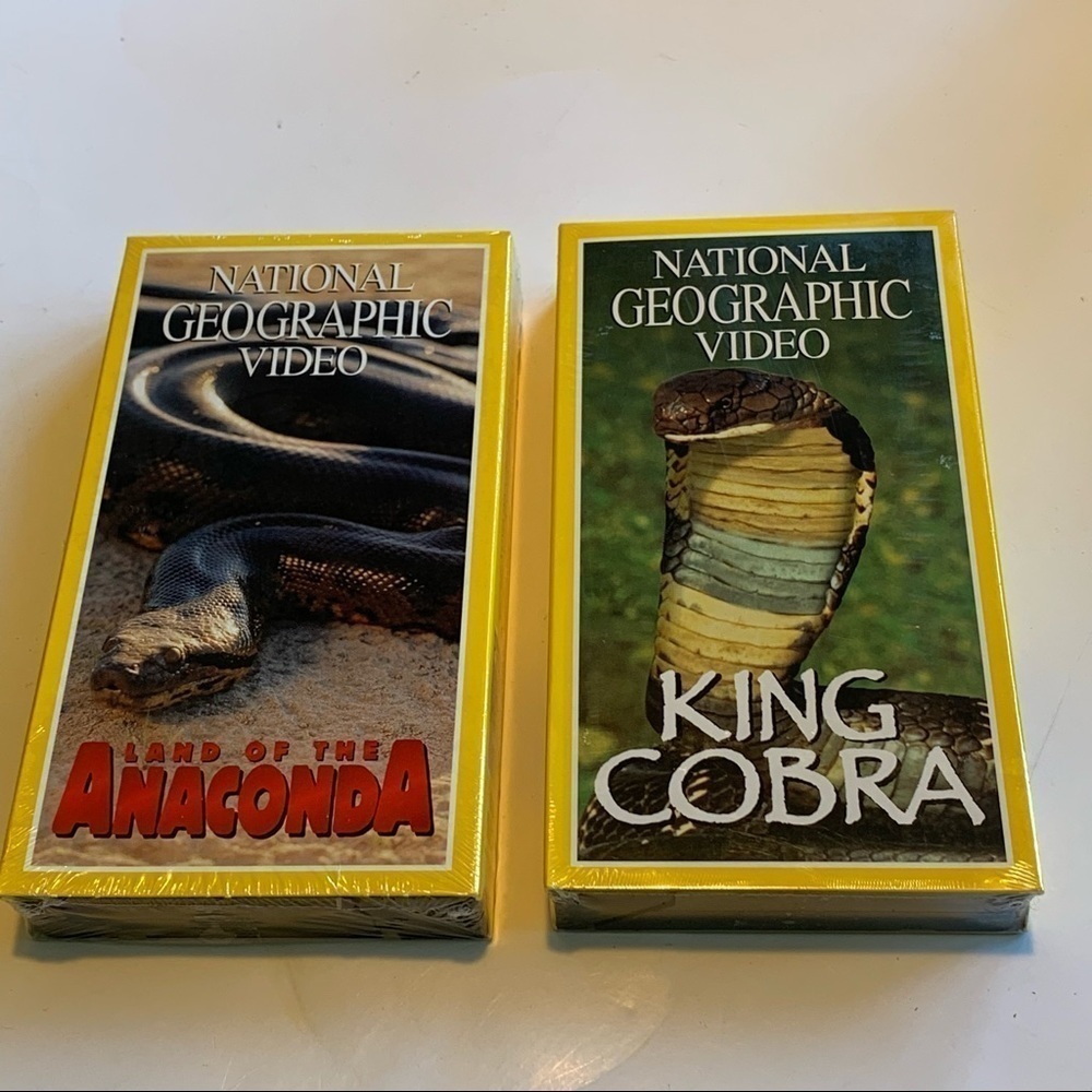 NATIONAL GEOGRAPHIC King Cobra and Land of the Anaconda two videos nature NEW